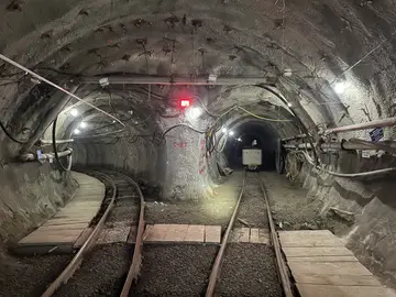Streckenarbeiten am Schacht Chromtau von Schachtbau Kasachstan
