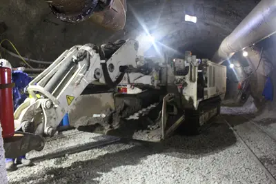 Тунельный погрузчик Terex на проходке в шахте Хромтау TOO ШАХТБАУ КАЗАХСТАН